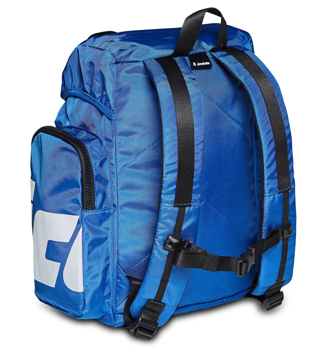 Invicta Zaino Ufficio URBAN X, Nero Arancione, Orange, Tasca porta pc fino a 14'', Lavoro, Ufficio, Tessuto ECO Material, 25L, per Uomo e Donna