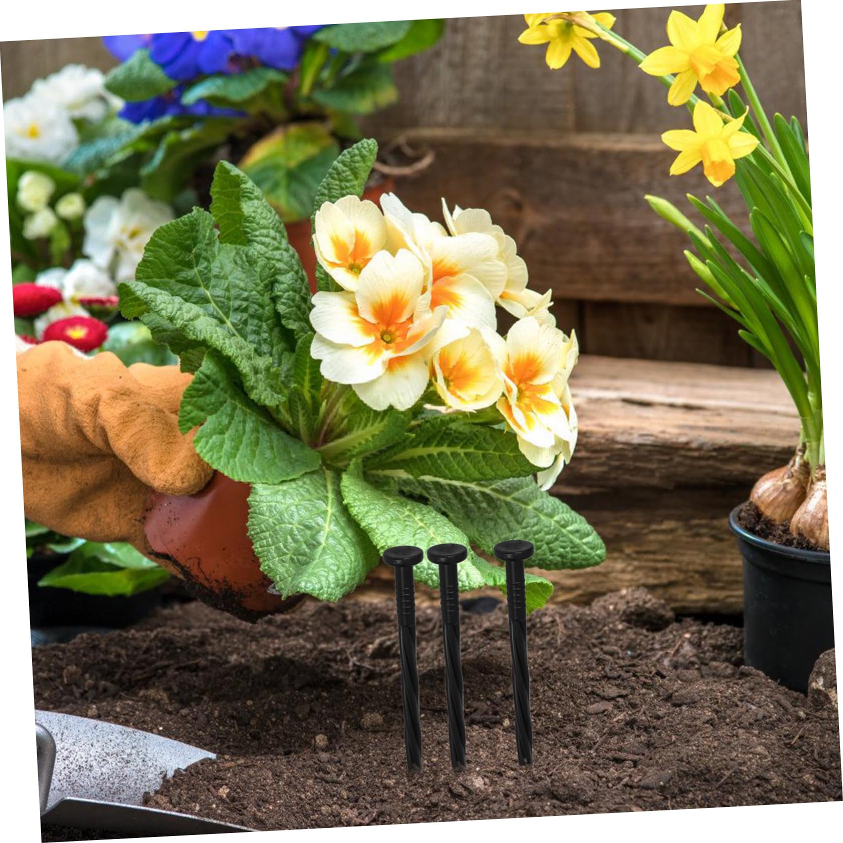 SUPVOX 5 Set di Picchetti da Giardino in Plastica per Giardinaggio Picchetti da Giardino Picchetti da Bordatura Picchetti da Giardinaggio 30 Pezzi*5