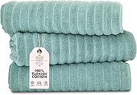 Vista 50 de Classic Turkish Towels - Juego de 6 toallas de lujo de la colección Brampton acanaladas de 100% algodón turco, de secado rápido, suaves y Platino