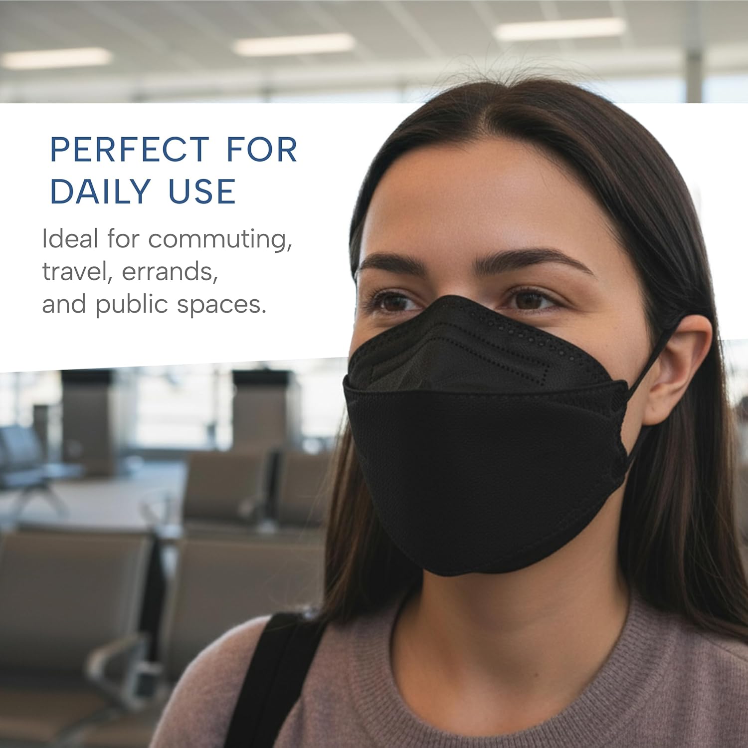 Well Before Welcome Series 3D KN95 Face Mask, Regular, Pack of 50 - Image 5