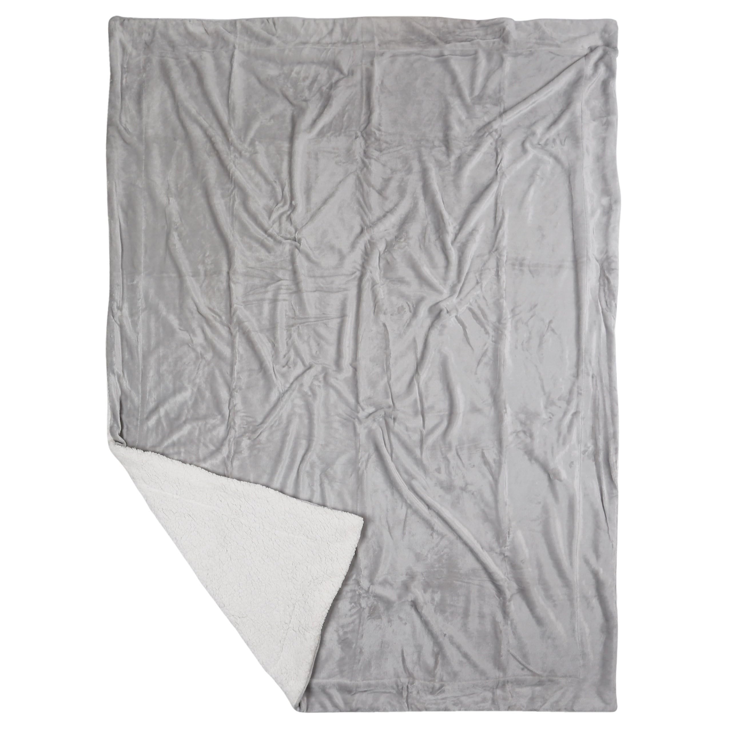 Couvre-lit en micropolaire de qualité supérieure sherpa gris 220-230 g/m sarcia.eu