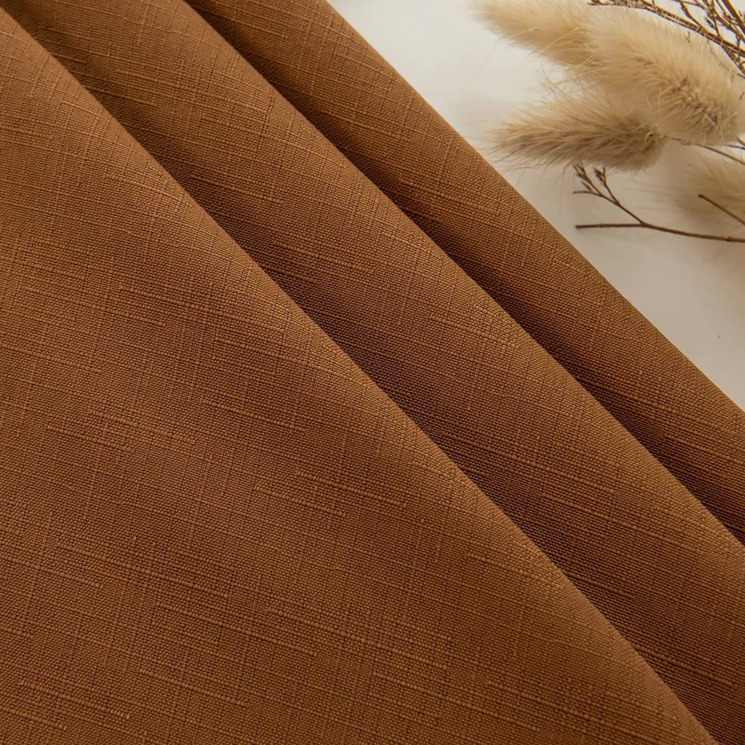 maxmill Slubby - Mantel de cosecha texturizado, resistente al agua, sin arrugas, a prueba de derrames, suave, para cosecha de otoño, fiestas de Acción de Gracias, decoración de cena, rectangular, 60 x