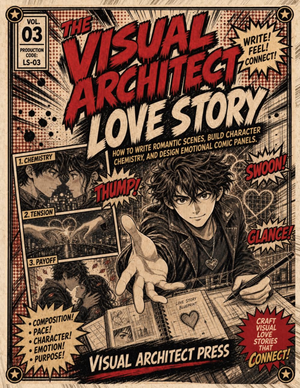 The Visual Architect: Love Story - How to Write Romantic Scenes, Build Character Chemistry, and Design Emotional Comic Panels