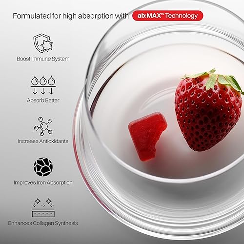 Miniatura 3 de Gomitas liposomales de vitamina C sin azúcar, 500 mg, 60 gomitas, 30 porciones, refuerzo de la inmunidad, apoyo al colágeno, antioxidante, tarro