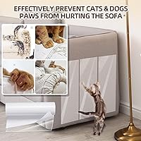 Vista 3 de Protector de puerta contra arañazos de perros, protector de arañazos para puertas de gatos y perros, protector de arañazos para muebles y puertas
