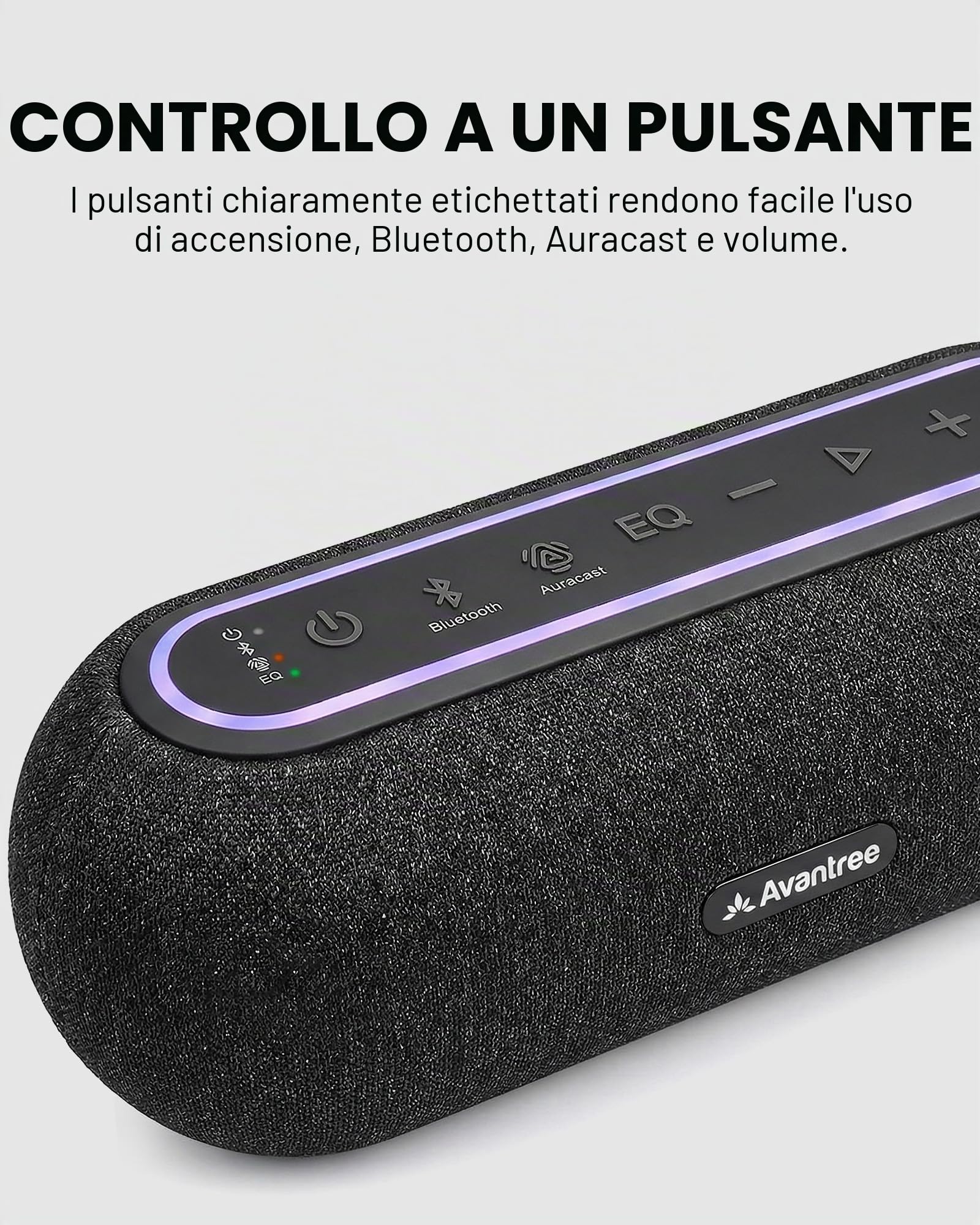 Avantree Harmony A2 – Sistema Di Altoparlanti Wireless Auracast Per Audio Di Sottofondo In Casa, Espandibile, Controllo A Un Pulsante, Bluetooth/Ottico/AUX, Per Restaurants E Piccoli Ambienti