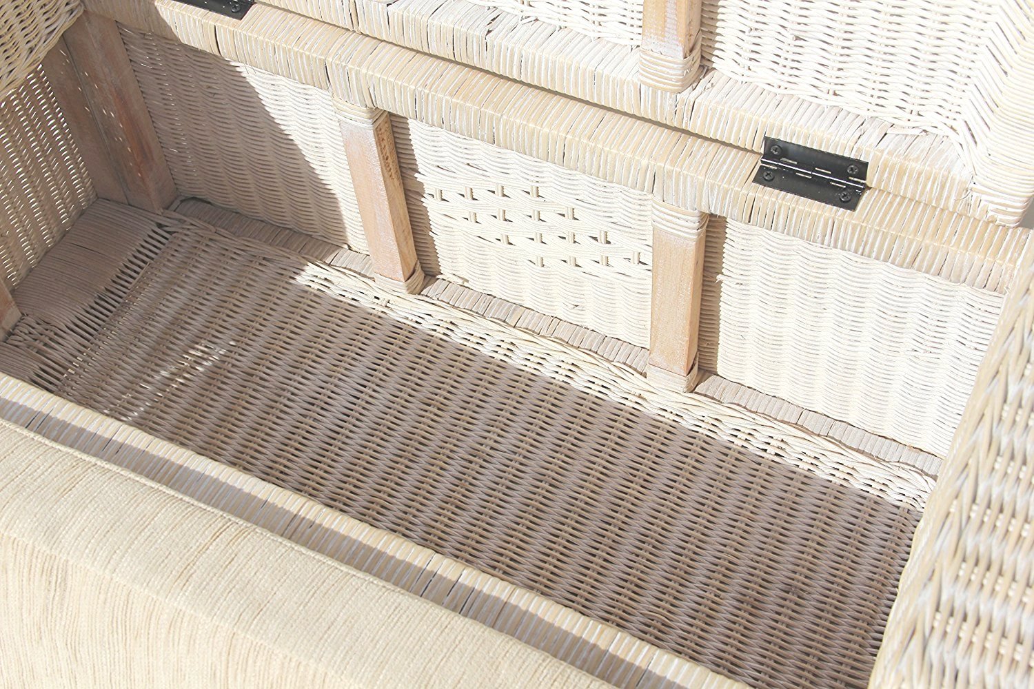 Buy Bruno Handmade 32 Inch Rattan Wicker Chest Storage Trunk Organizer