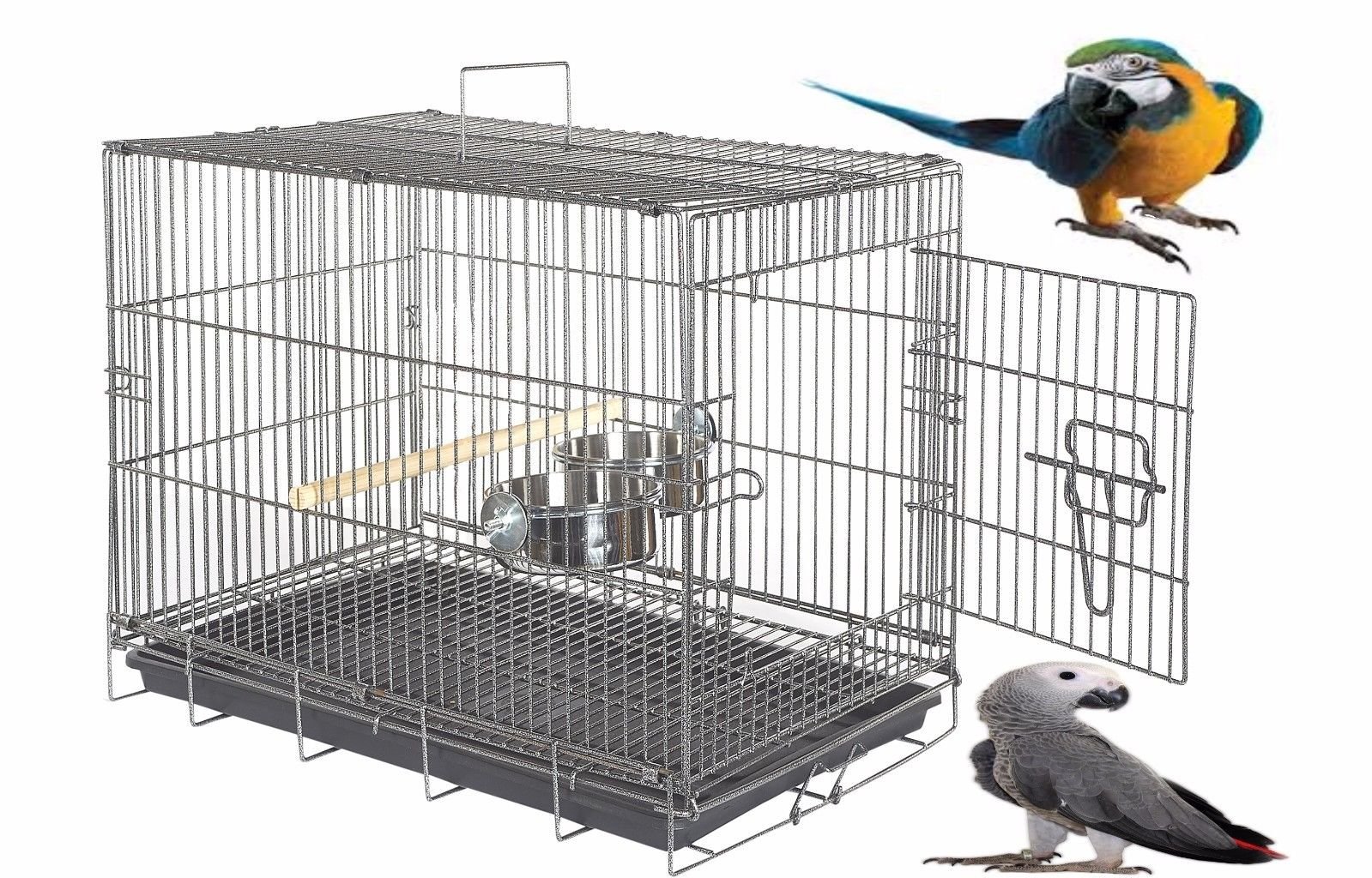 Large Liberta 77cm collapsible parrot transporter carrying cage