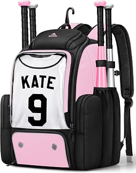 MATEIN PRO Youth Baseball Backpack for 4 Bats, Collapsible Shoe Compartment