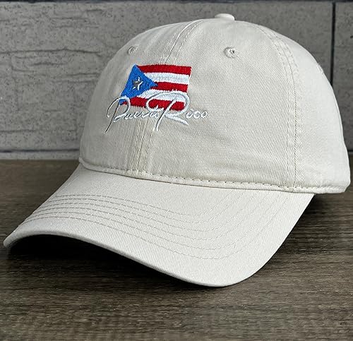 Miniatura 7 de Sombreros de Puerto Rico para hombres y mujeres, gorra de béisbol bordada ajustable para papá