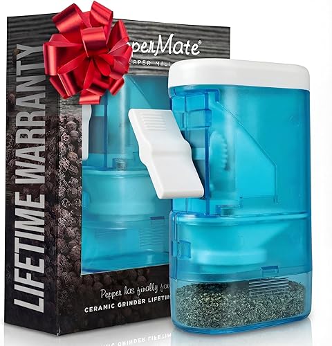Miniatura 10 de PepperMate Molinillo tradicional de pimienta negra – Molinillo manual de sal y pimienta de alta eficiencia – Molinillo de pimienta duradero y Negro