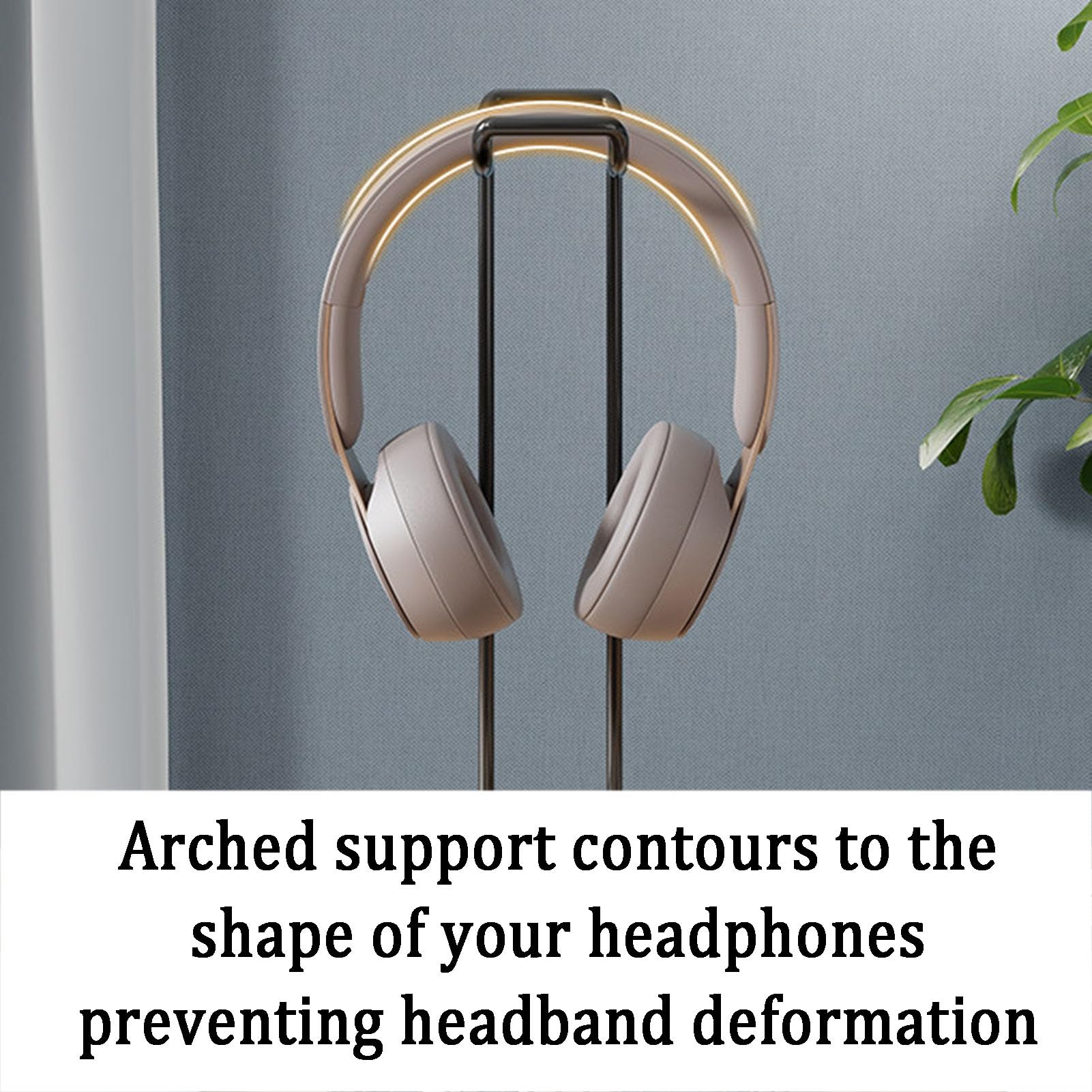 Over-Ear-Kopfhörerständer/Desktop-Headset-Ständer Mit Aufbewahrungskorb (10 Kg Tragkraft) – Ideal for Gaming-Räume Und Arbeitsbereiche(White,12x25x28cm)