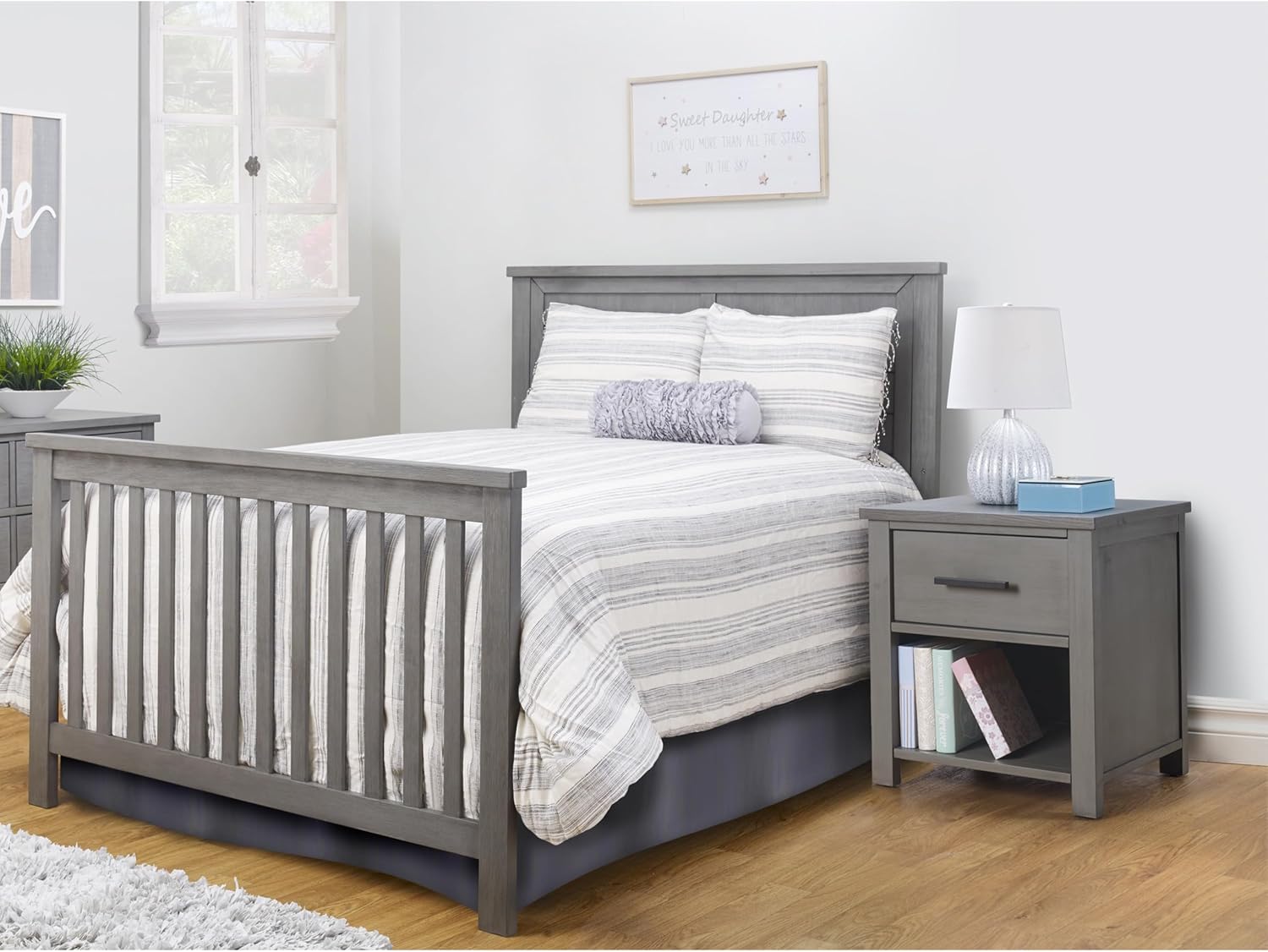 Sorelle Furniture – Nightstand Westley for Nursery, Kids Bedroom Furniture, Baby with Shelves, Storage for Child’s Room, Nursery for Infant