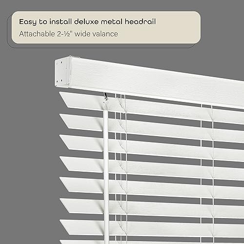 Miniatura 3 de PowerSellerUSA Achim GII - Persiana de imitación madera sin cordones para oscurecer la habitación.