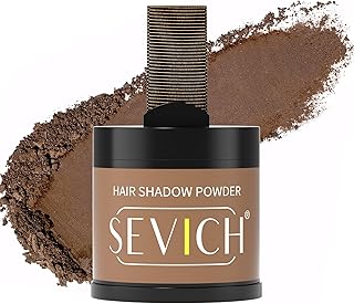 Sevich Polvo de línea capilar de 0.35 oz de gran capacidad, oculta instantáneamente la pérdida de cabello, polvo de retoque de raíces, sombra de cabello para mujeres y hombres, adelgazamiento de