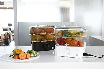 BRUNO 素材のおいしさを逃さず調理できる卓上蒸し器 コンパクトスチームクッカー ブラウン BOE001-BR Amazon | BRUNO 素材のおいしさを逃さず調理できる卓上蒸し器