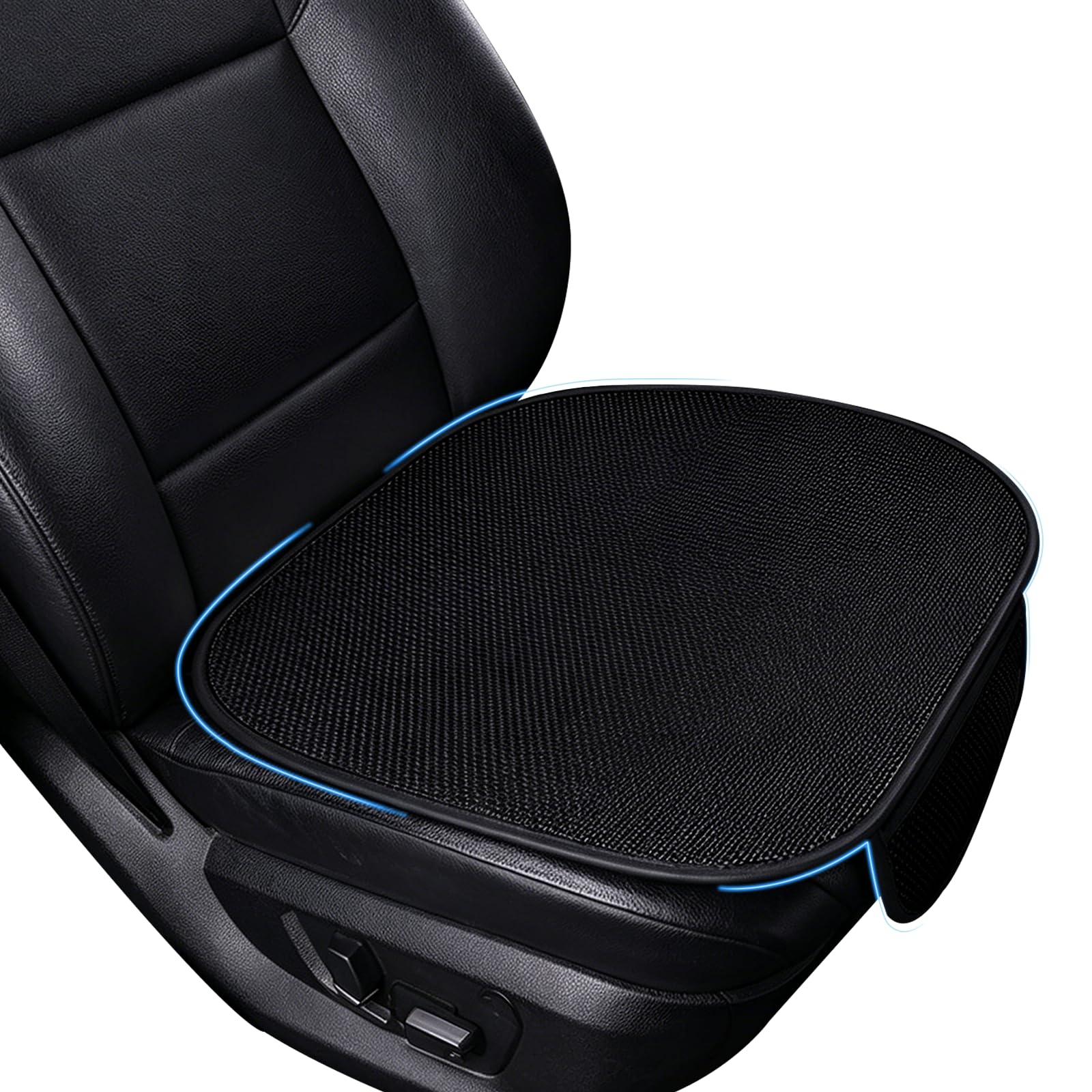 Cojín de Asiento de Coche Universal, 50x50cm Funda Antideslizante para Asiento Delantero, Protector de Asientos para Coche, Transpirable y Suave, Accesorios de Interior Cómodos para Auto SUV