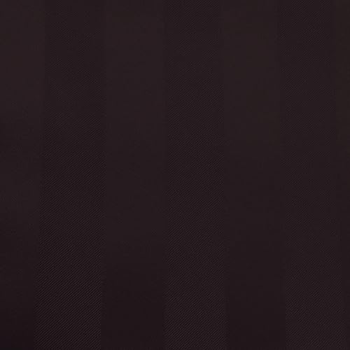 Miniatura 2 de ULTIMATE TEXTILE Mantel ovalado de rayas satinadas (59.8 x 102.4 in), color marrón oscuro