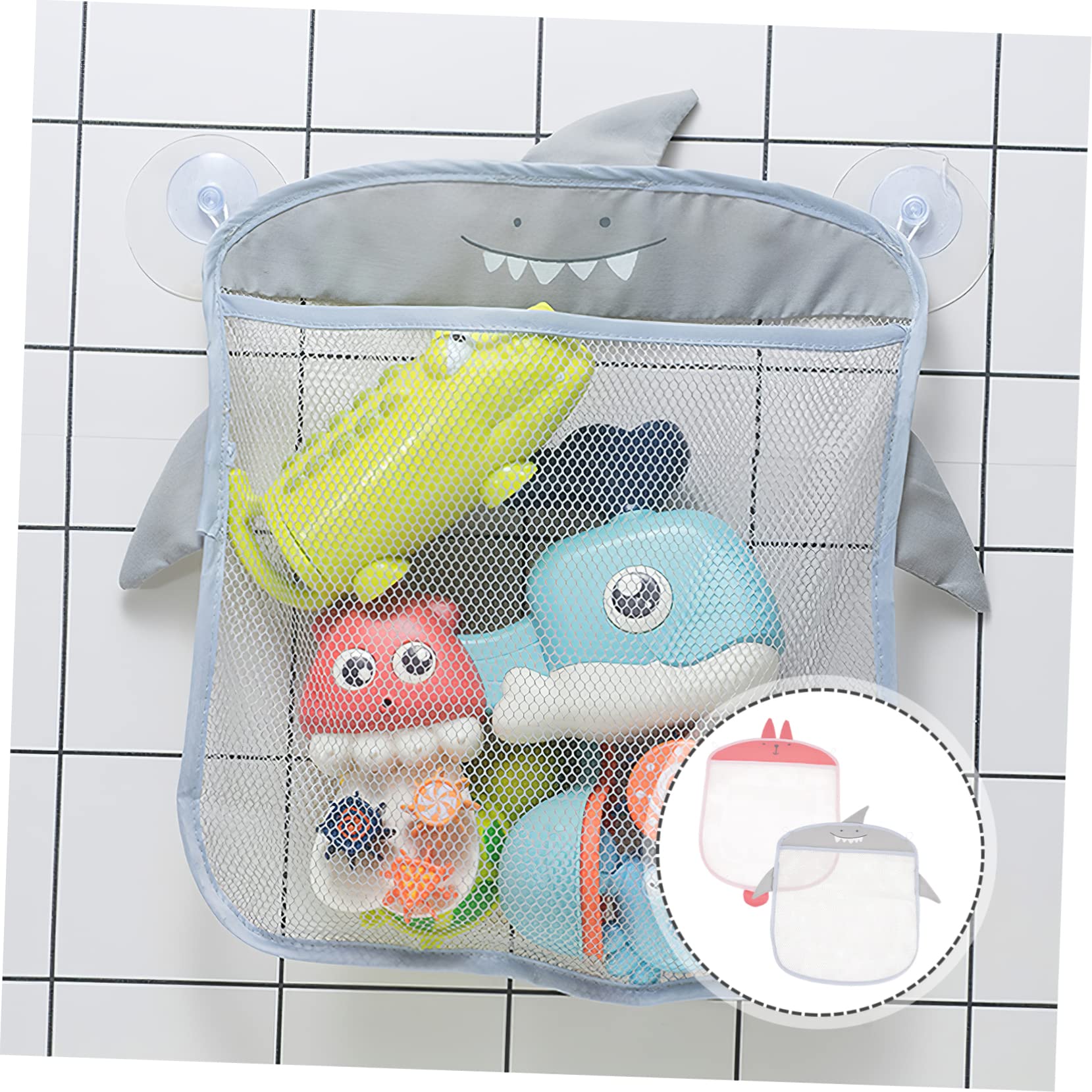 PRETYZOOM 4 Sätze Netztasche Zur Aufbewahrung Im Badezimmer Aufbewahrungstasche Für Kinderspielzeug Mesh-badespielzeug-organizer Schlafzimmer Hängetasche Polyester 2 Stück * 4