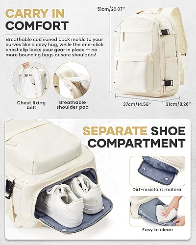 Vista 385 de VECAVE Mochila de viaje para laptop, mochila aprobada para vuelos,Mochila deportiva para universidad casual, E-peacockblue, Mochila para laptop