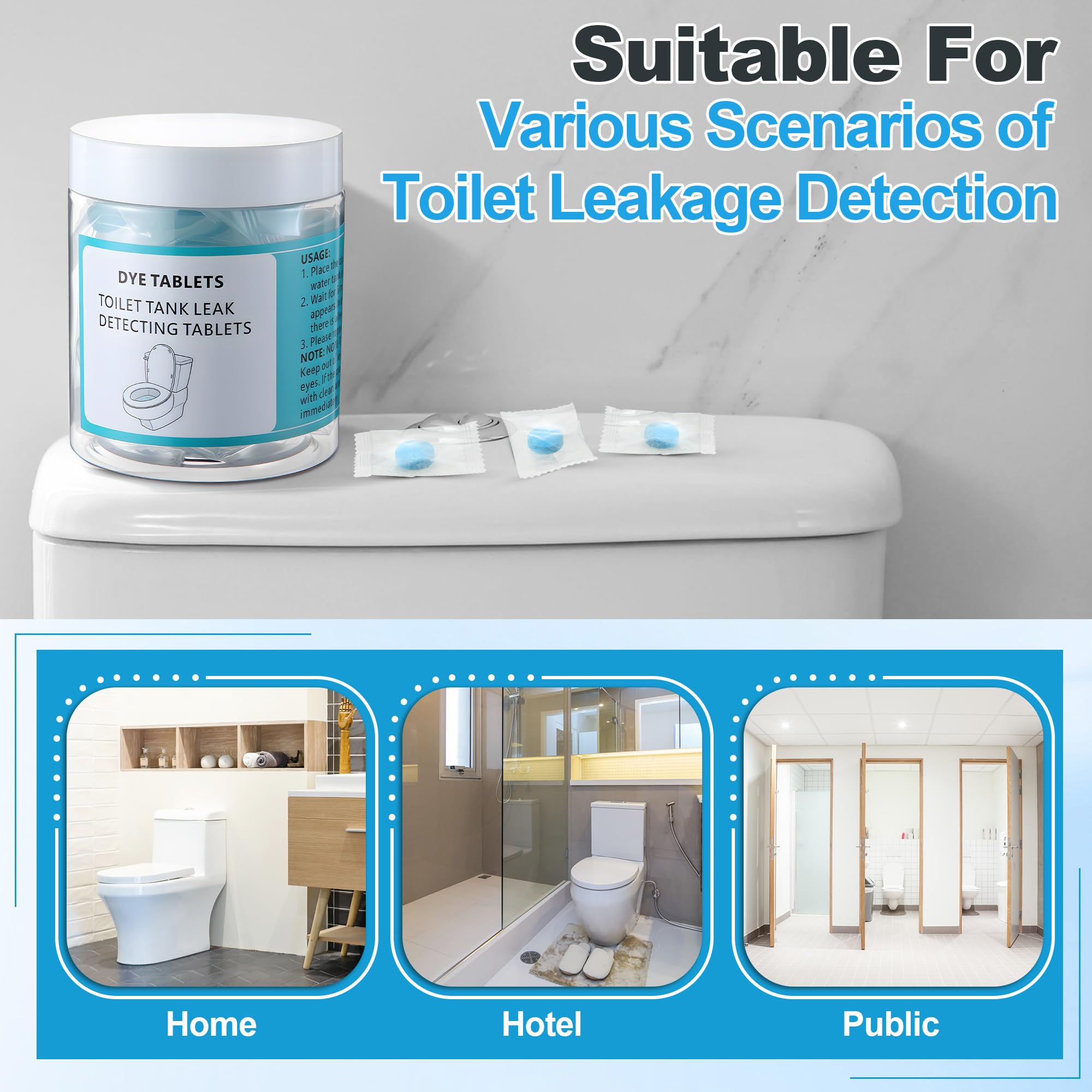 Toilet Leak Detection Tablets - Find Hidden Leaks! -7