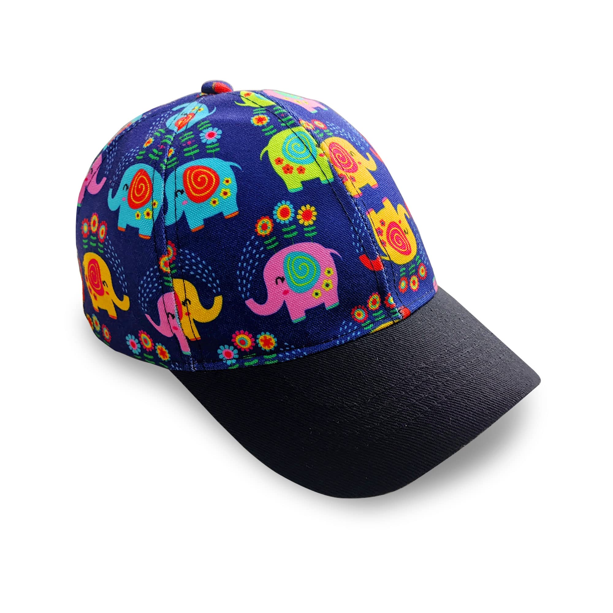 Knotyy Cap for Men Women Sports Cap Baseball Cap Hip Hop Snapback Cap Cricket Caps Topi with Adjustable Strap Printed Polyester Canvas Caps. Dark Blue