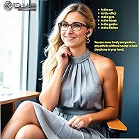 Vista 6 de TELLUR Auriculares Bluetooth VOX 155, auricular manos libres USB-C, multipunto dos dispositivos simultáneos, voz HD dos micrófonos para supresión