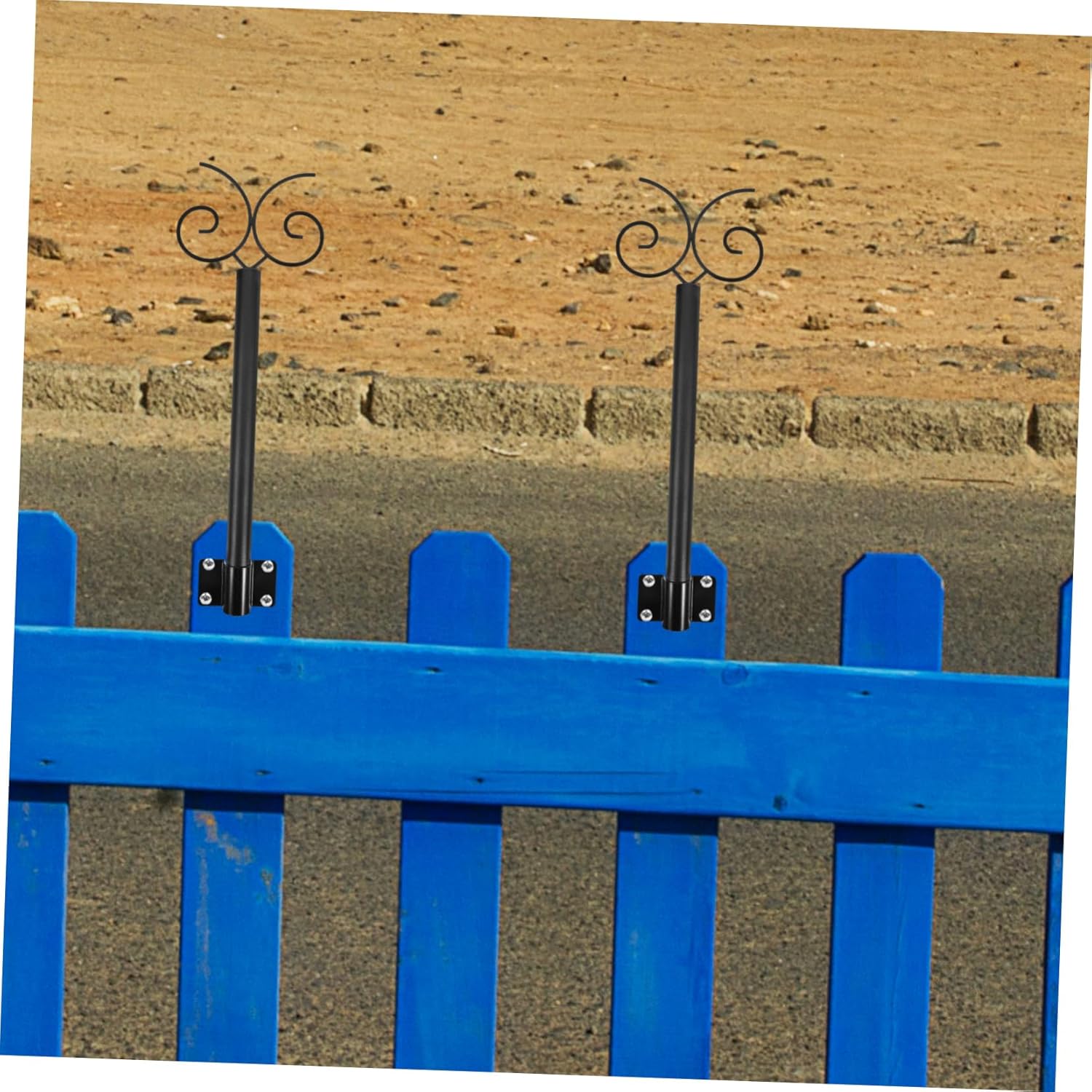 1 Set String Outdoor String Light Pole Support Rod for Convenient Hanging of Lights Bird Feeders and More Easy Installation for Patios Yards and Fences