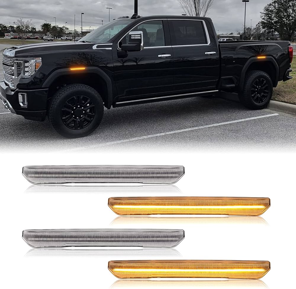 Amazon.com: Mynoway 4 PCS Clear Lens LED Side Marker Lights