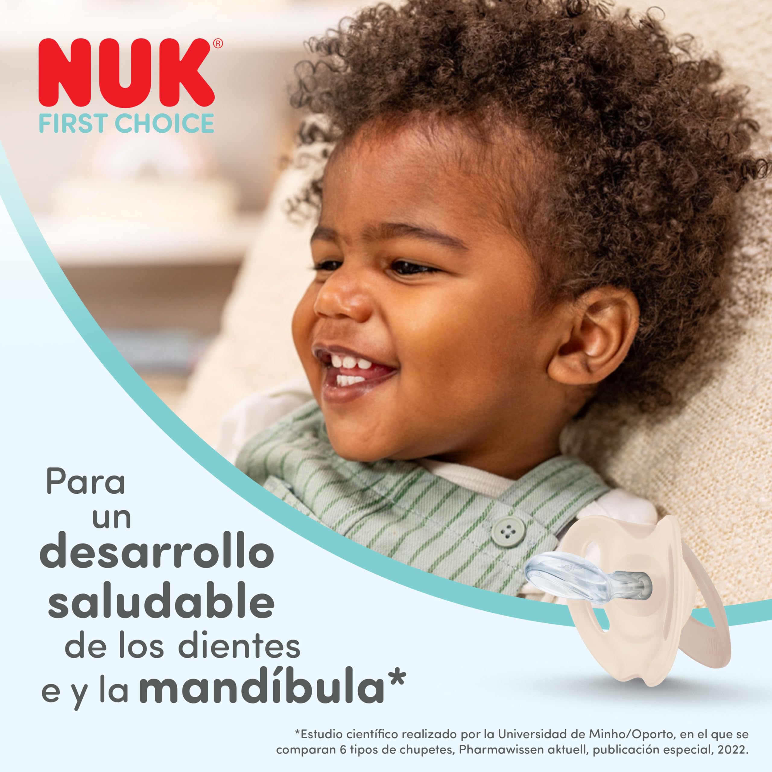 NUK First Choice Perfect Start Set de Biberones para Recién Nacidos | 0-6 Meses | 4 Anticólicos (150 ml, 300 ml), 2 Tetinas, 1 Chupete, 1 Cepillo para Biberones | Ballena | 8 Piezas