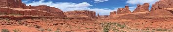Reptile Habitat Background; Arches Park Avenue, for 72Lx24Wx24H Terrarium, 3-Sided Wraparound