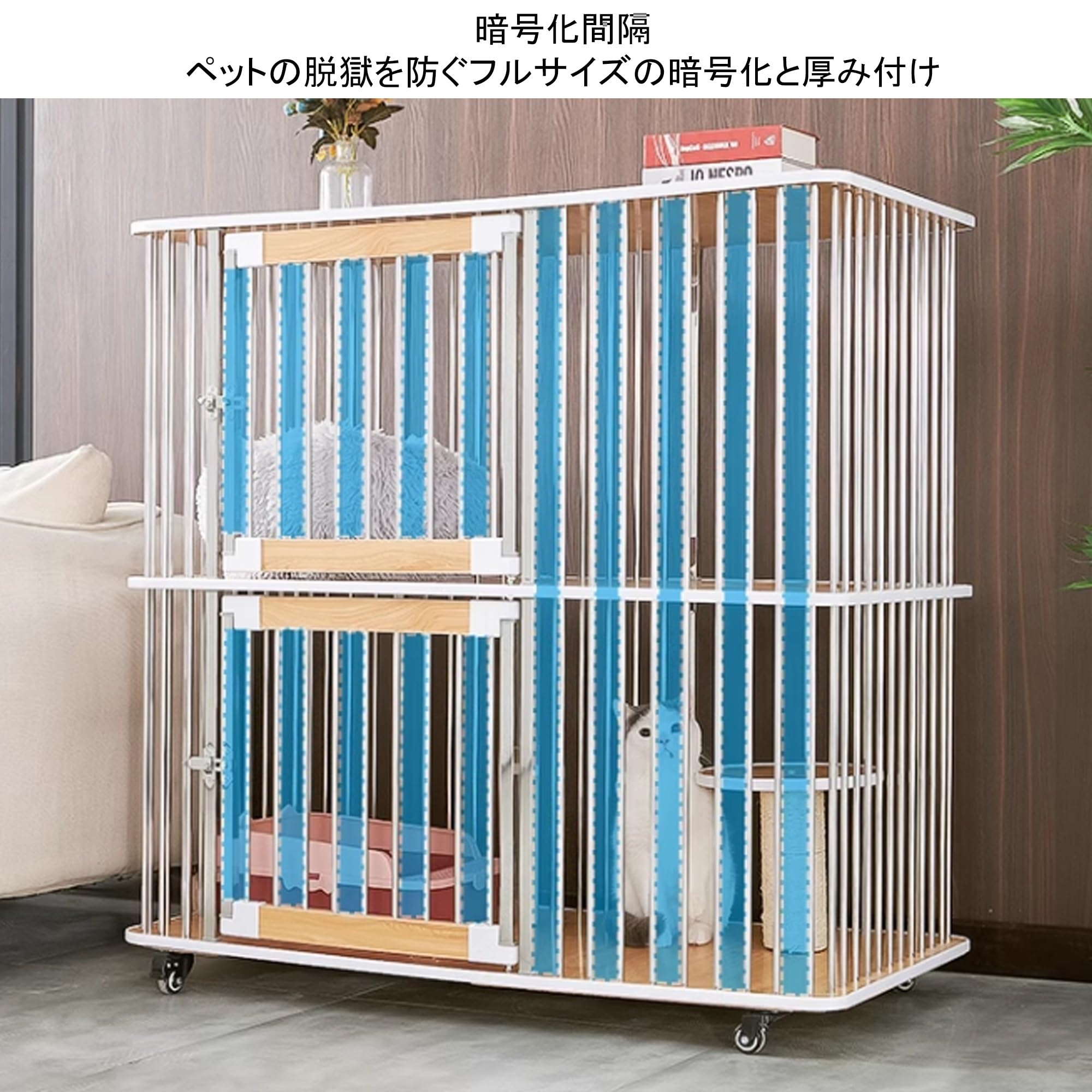 Amazon.co.jp: MAAOBR 猫 ケージ 猫ケージ 2段 猫ゲージ 大型 猫