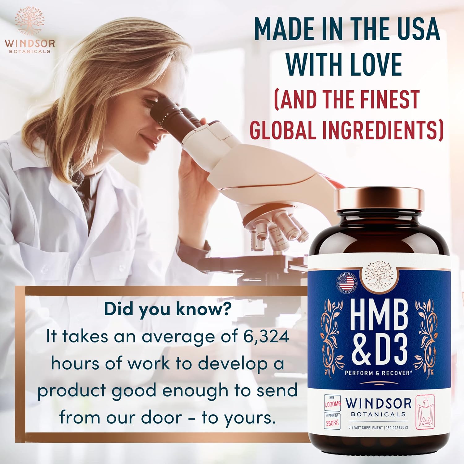 HMB and Vitamin D3 Supplement Capsules – B-Hydroxy B-Methylbutyrate ...