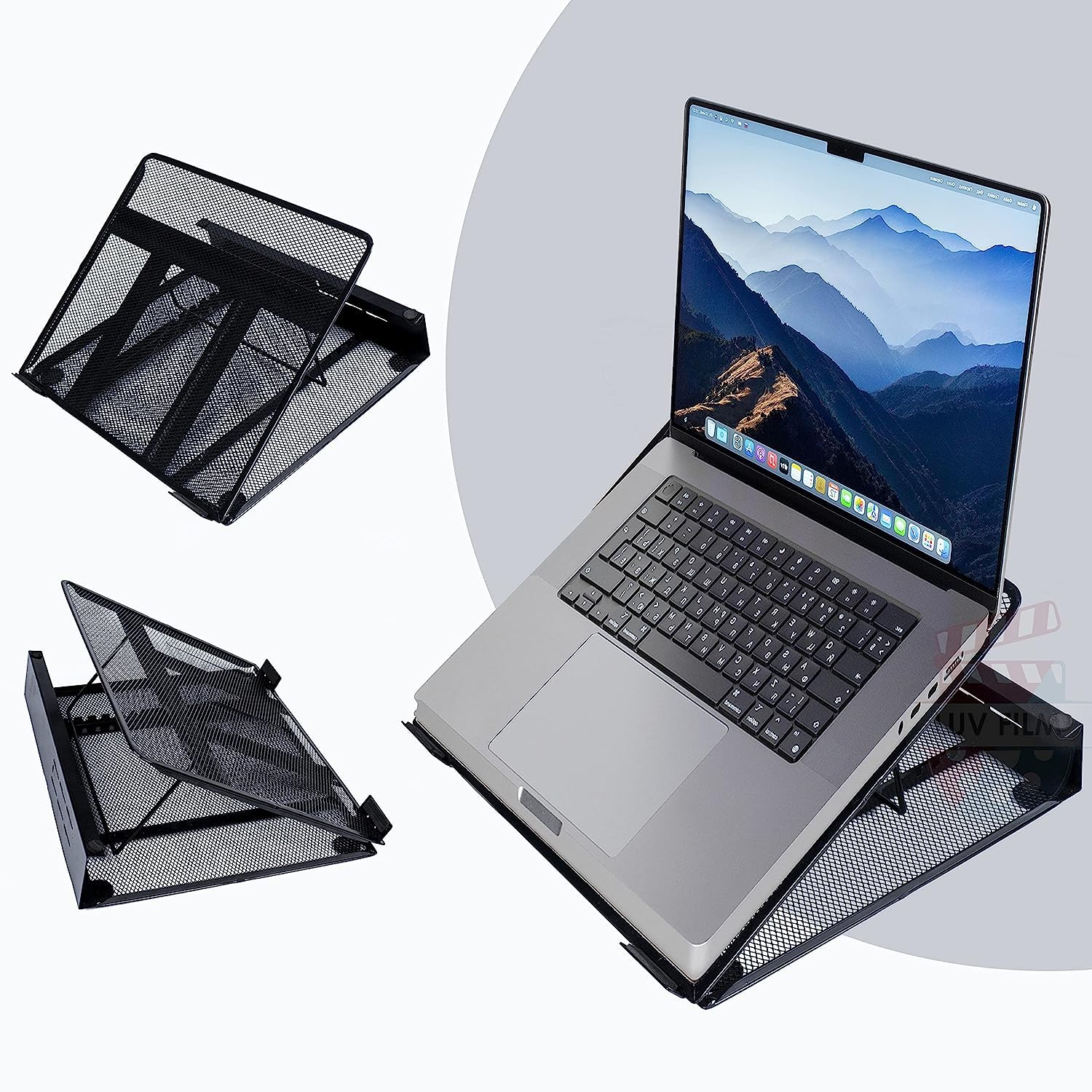 OFIXO Laptop Cooling Pad Ventilated Height Adjustable/Laptop Stand | Compatible 11 to 17 inches Laptops | Metal Mesh | Strong Material Stand-Black (B0CBZ2CP8V) Amazon Price History, Amazon Price Tracker