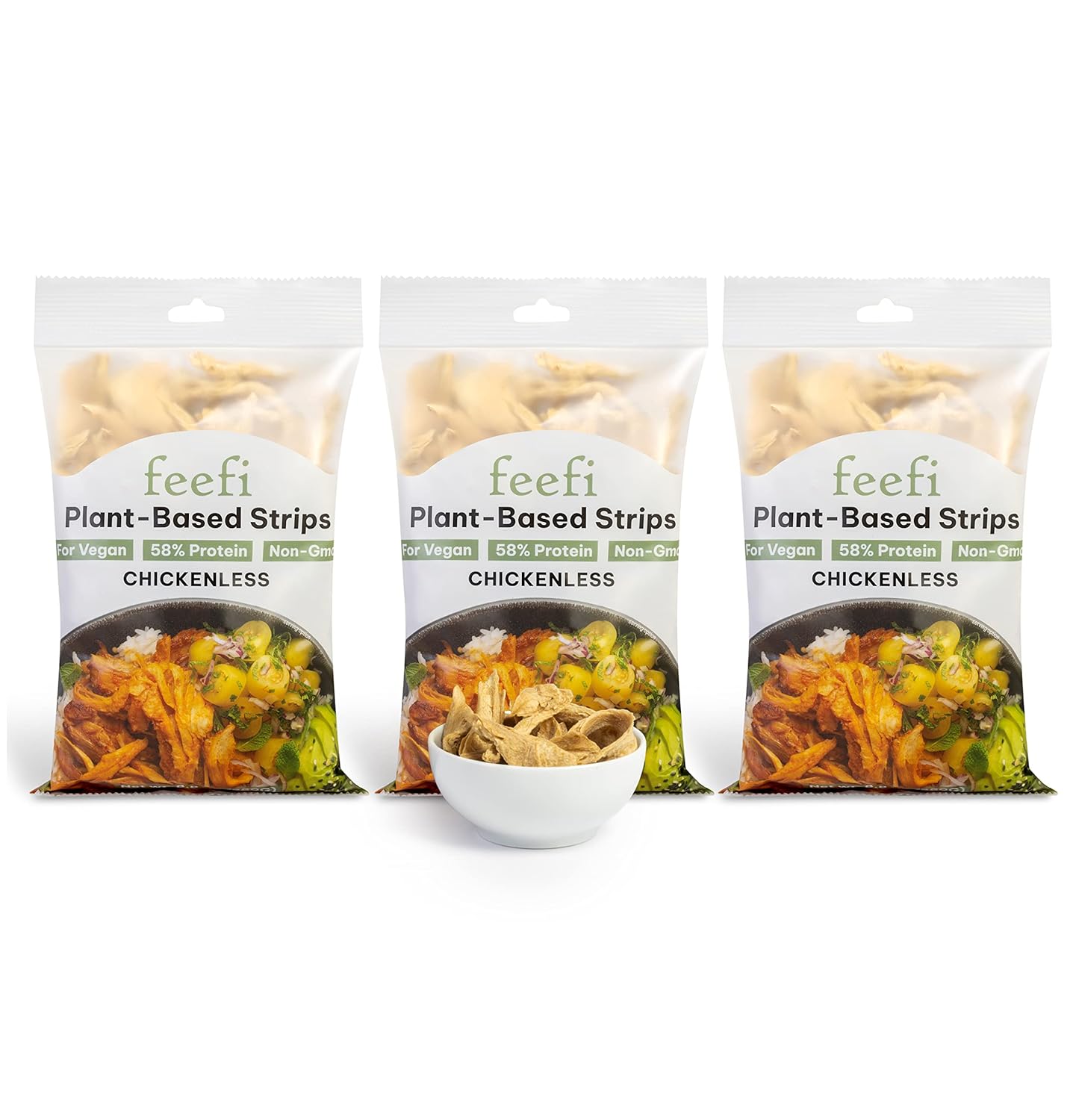 Feefi Plant Based Protein Vegan Chicken Strips Organic