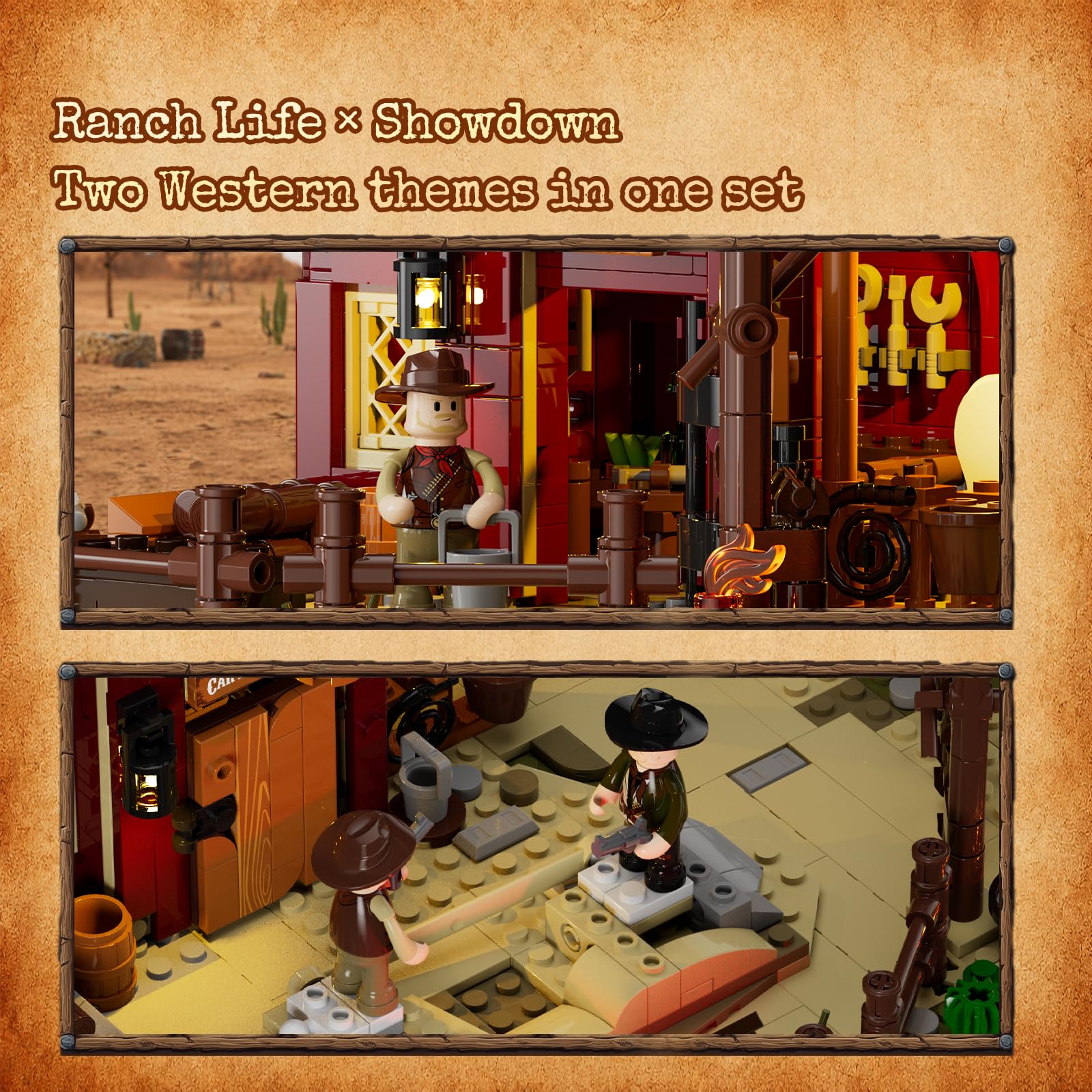 Lumibricks Wild West Ranch Duel Zestawy do budowania