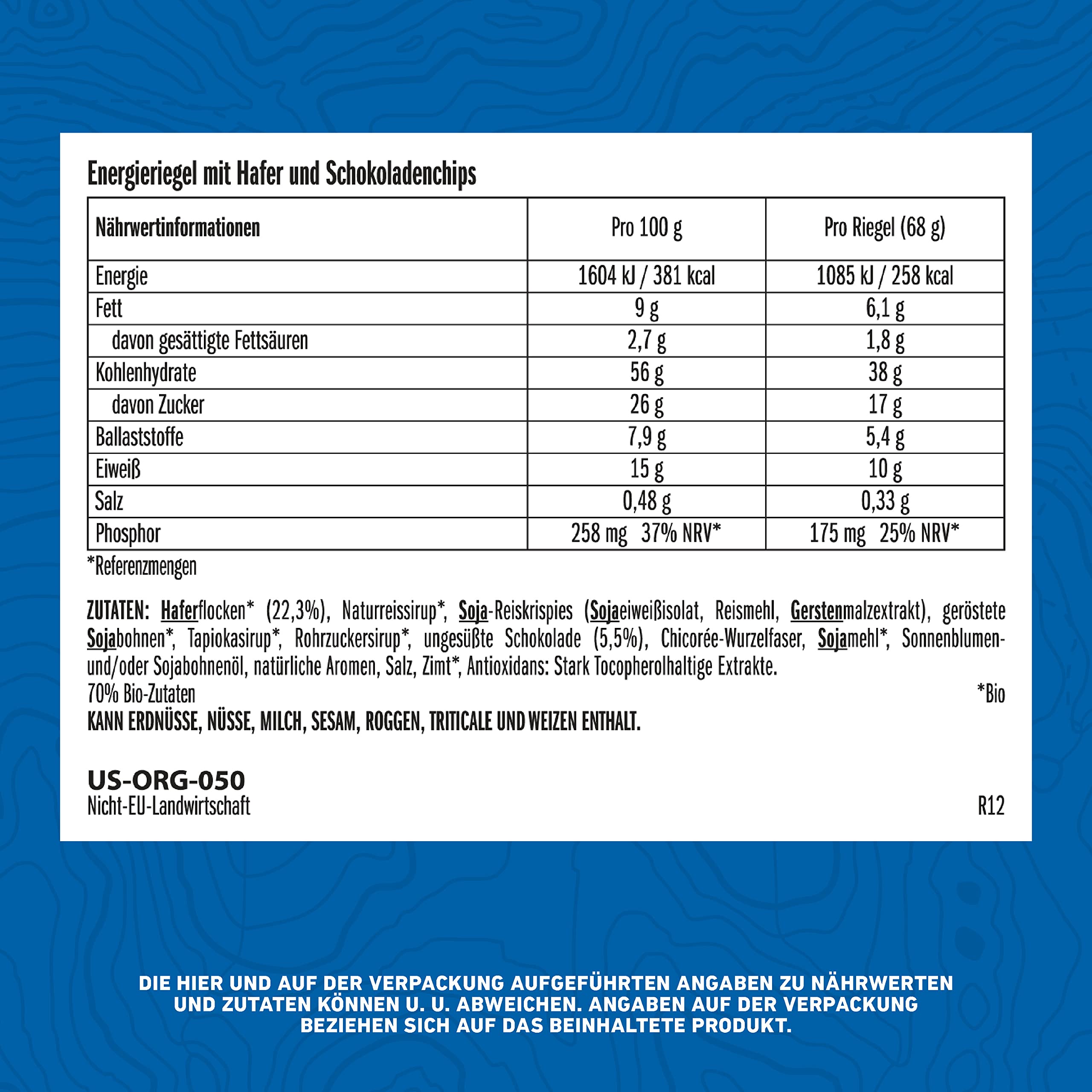 CLIF BAR Energy Bar baton proteinowy, baton proteinowy, na bazie roślin, do biegania, treningu maratońskiego, jazdy na rowerze i sportów wytrzymałościowych, 12 x 68 g
