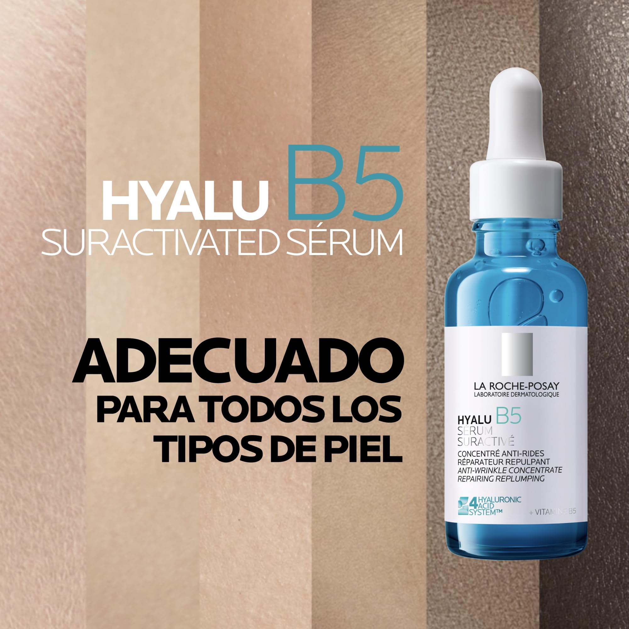 La Roche-Posay Hyalu B5 Suractivated, Sérum antiedad concentrado, Efecto Revitalizante, Repara y Rellena en 1h, 4 Tipos de Ácido Hialurónico, Vitamina B5 y derivado de Centella Asiática, 30 ml