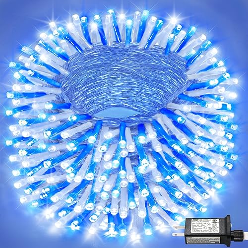 Miniatura 9 de Guirnalda de 300 luces LED para exteriores, 300 luces LED conectables de Navidad para interiores, impermeables, con 8 modos, luces de hadas Multi