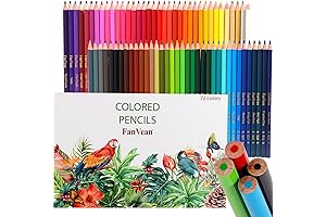 72-Count Colored Pencils for Adult Coloring Books: Unlock Your Creativity with Vibrant Art Supplies