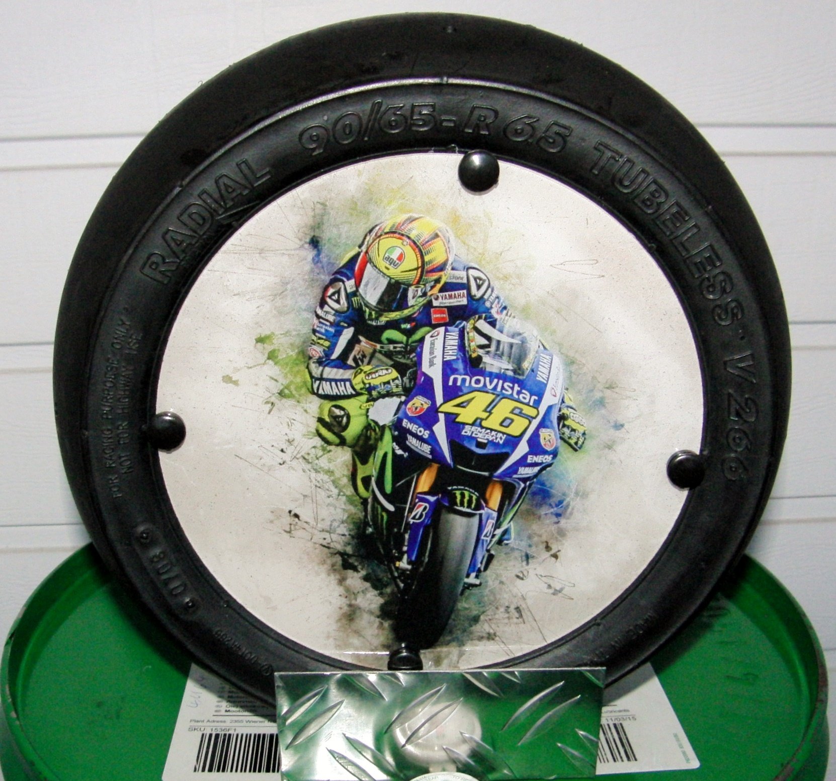Rossi "Art" VR 46 Moto GP "Minislick" Motorsport Geschenk,