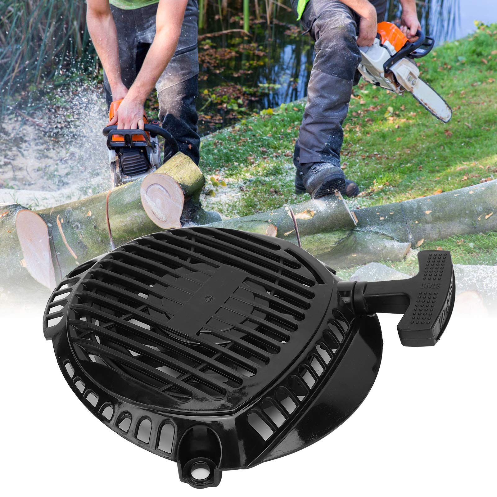Respicefinem Pull Starter for Generator Lawn Mower and Trimmer Ideal Replacement Tool Made of Plastic with Simple Installation and Excellent Performance
