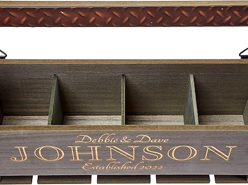 Miniatura 6 de Let's Make Memories Botellero de madera personalizado Un brindis por el amor - Boda - Recién casado