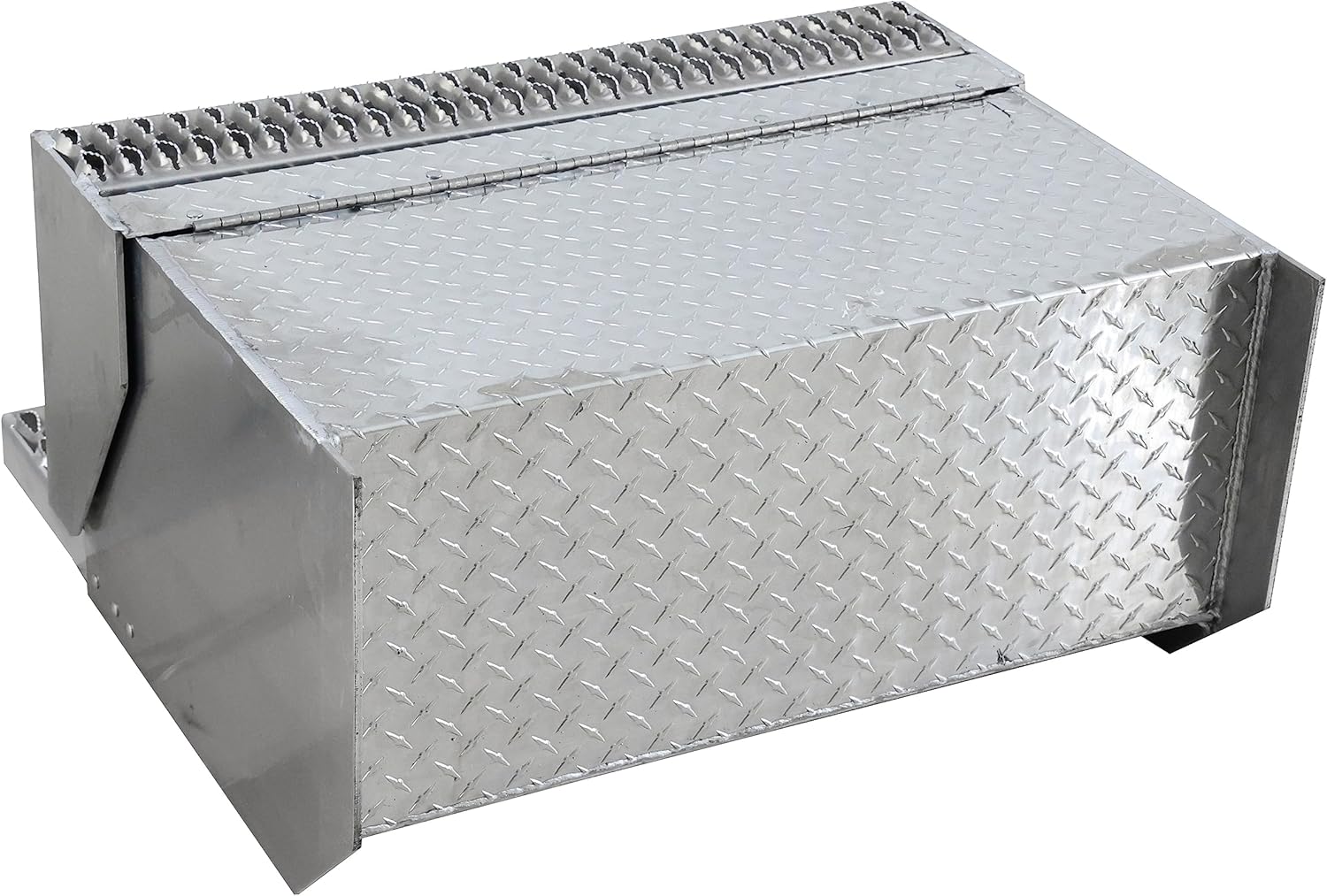 TBOZZ Cab Entry Box Aluminum Diamond Plate, 31 Inch Step Tool Box for Peterbilt 378, 379,389