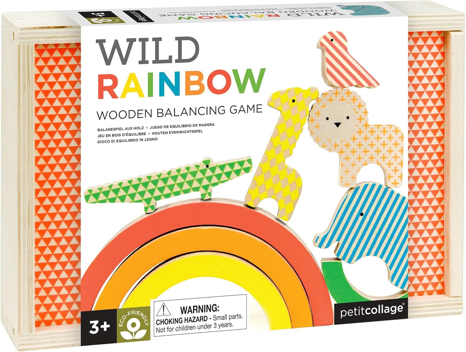 Petit Collage Eco-Friendly Wild Rainbow Wooden Balancing Game – Exciting and Colorful Family Game with Sturdy Storage Box Included – Easy to Play – Kids Stacking Toy for 2-4 Players, Ages 3+ Petit Collage Eco-Friendly Wild Rainbow Wooden Balancing Game – Exciting and Colorful Family Game with Sturdy Storage Box Included – Easy to Play – Kids Stacking Toy for 2-4 Players, Ages 3+