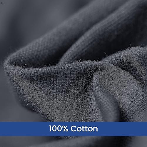 Miniatura 2 de Linteum Textile - Manta de baño para pacientes hospitalarios mezclados de algodón, manta de cama tamaño Queen, manta ligera, 90 x 90 pulgadas, 2.25