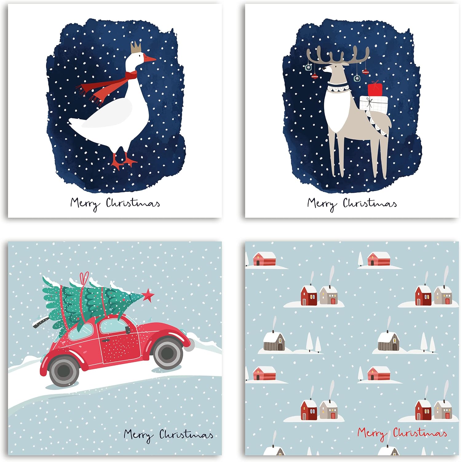 The Heritage Press Pack of 20 Christmas Cards for Family