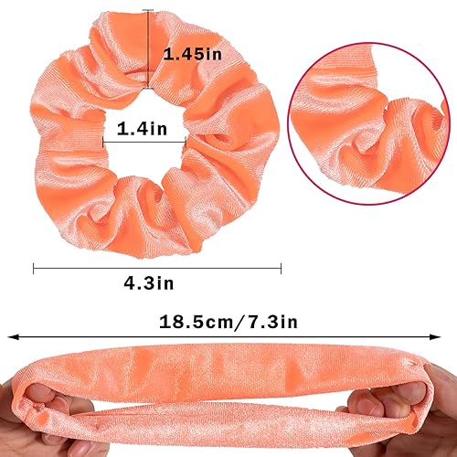 Vista 22 de Whaline - 12 ligas elásticas de terciopelo prémium para el pelo, accesorio para niñas o mujeres