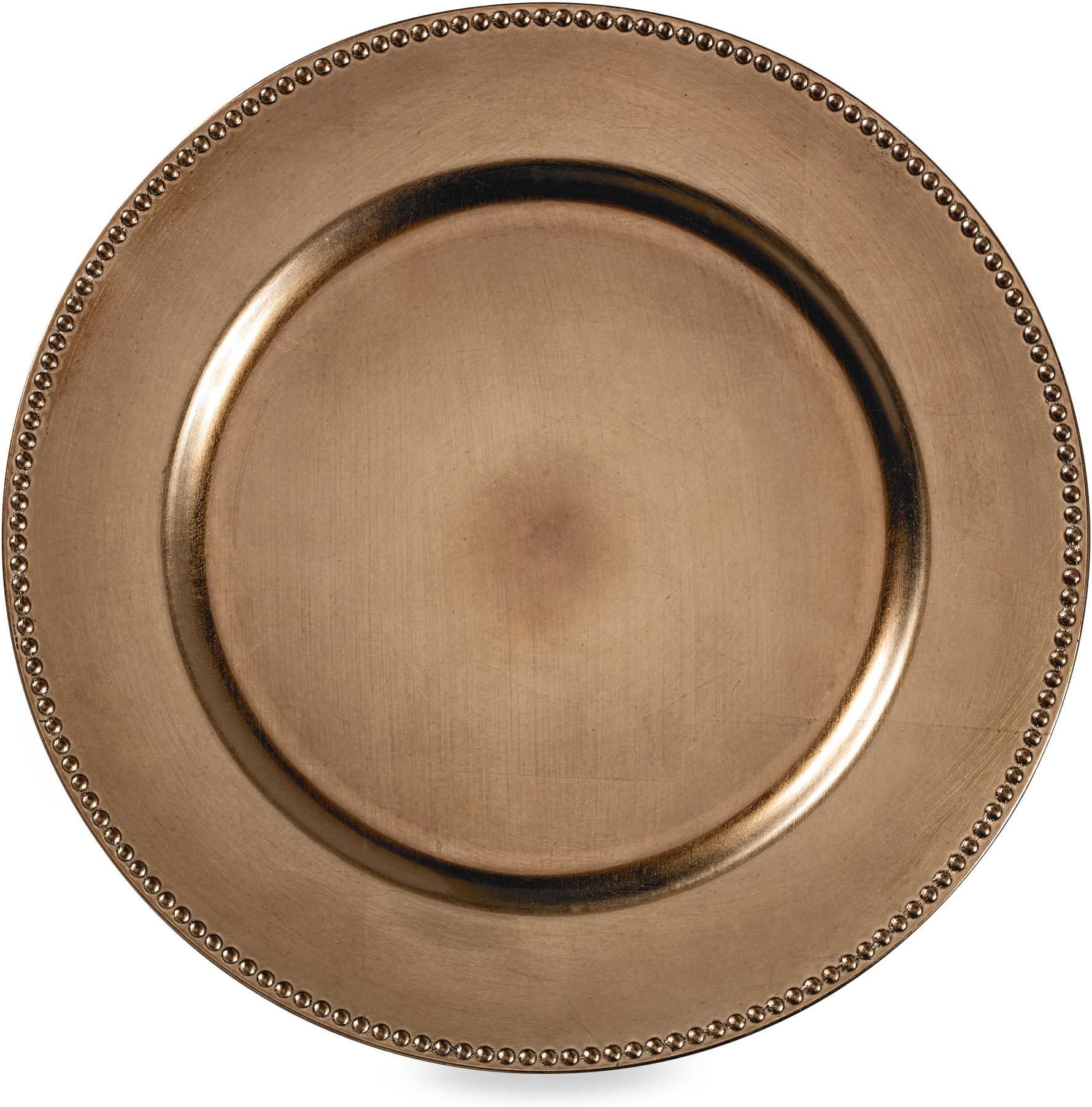 Beaded Charger Plate, Set of 6 (Bronze)