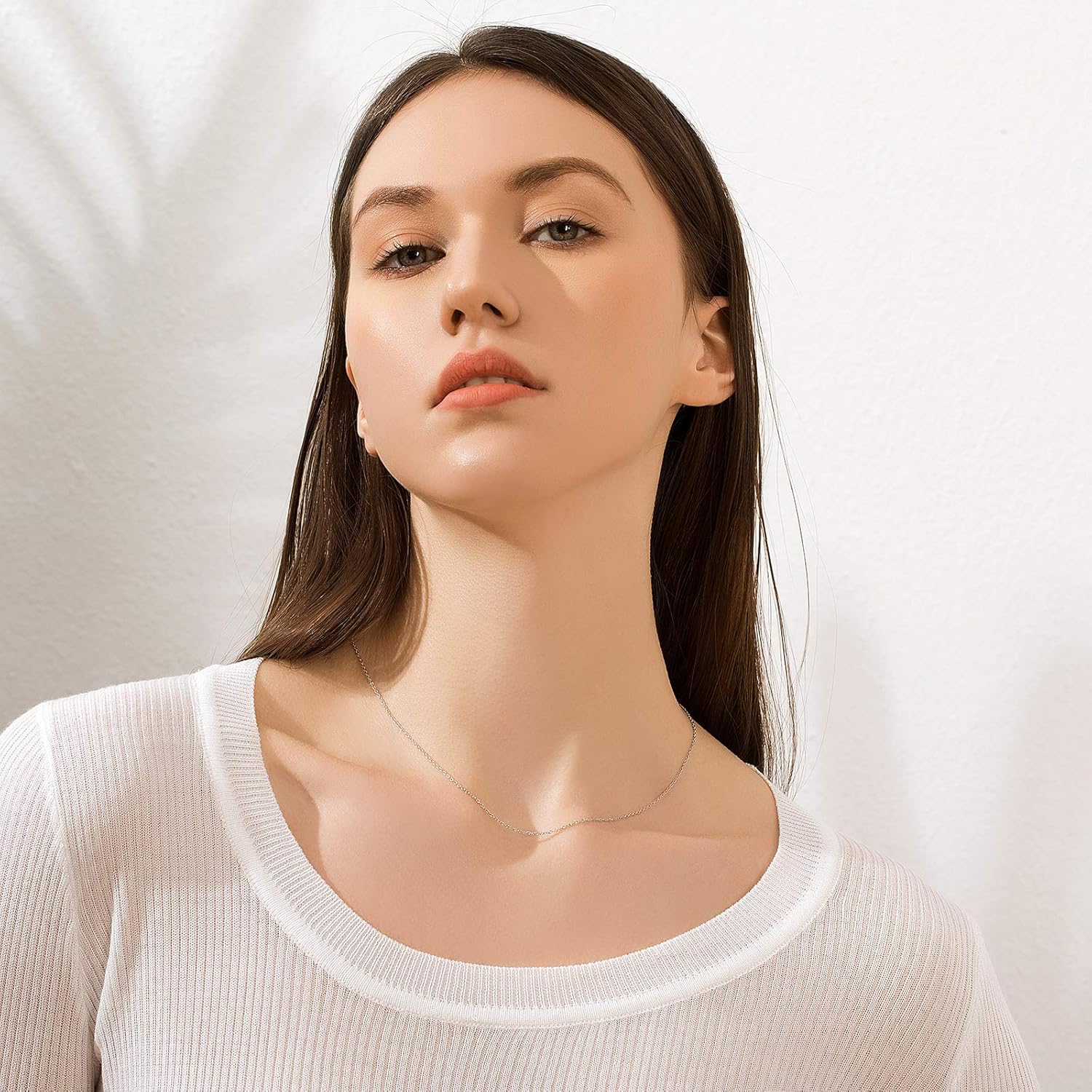 925 Sterling Silver Chain Necklace for Women Girls 1.2mm Cable Chain Italian Thin Silver Chain Super Sturdy & Lasting Shiney 16/18/20/22/24 Inch - Image 5